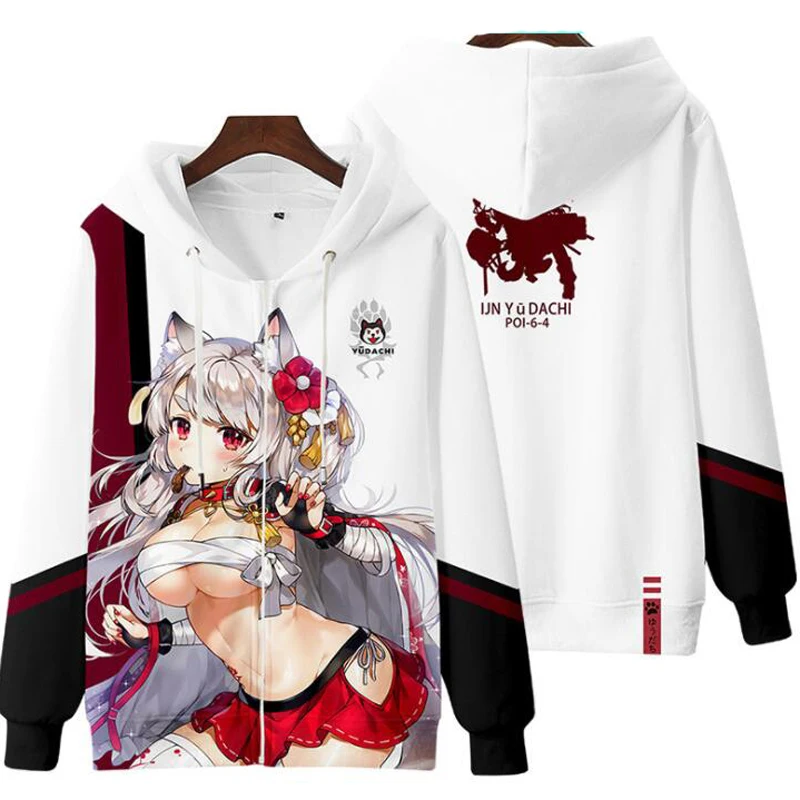 Костюм для косплея аниме «ажурная игра», Ayanami Prinz Eugen Yudachi Akagi Kaga Laffey, унисекс 3D Толстовка с капюшоном на молнии, свитшоты
Костюм для косплея аниме «ажурная игра», Ayanami Prinz Eugen Yudachi Akagi Kaga Laffey, унисекс 3D Толстовка с капюшоном на молнии, свитшоты