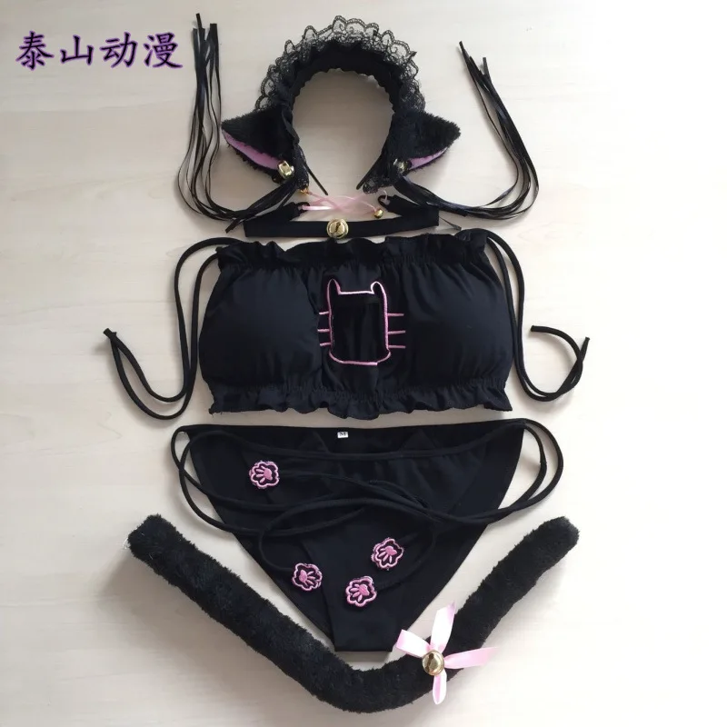 Japanese Cos Cat Cosplay Costume Embroidered Bra Cartoon Cat Open Chest Cosplay Fun Underwear Set Anime Girls Lolita Bra
Japanese Cos Cat Cosplay Costume Embroidered Bra Cartoon Cat Open Chest Cosplay Fun Underwear Set Anime Girls Lolita Bra