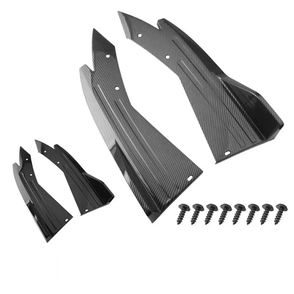 2pcs Carbon Fiber Bright BK Car Bumper Spoiler Rear Lip Angle Splitter Diffuser Winglet Anti-crash modified Car Body Side Skirt
2pcs Carbon Fiber Bright BK Car Bumper Spoiler Rear Lip Angle Splitter Diffuser Winglet Anti-crash modified Car Body Side Skirt