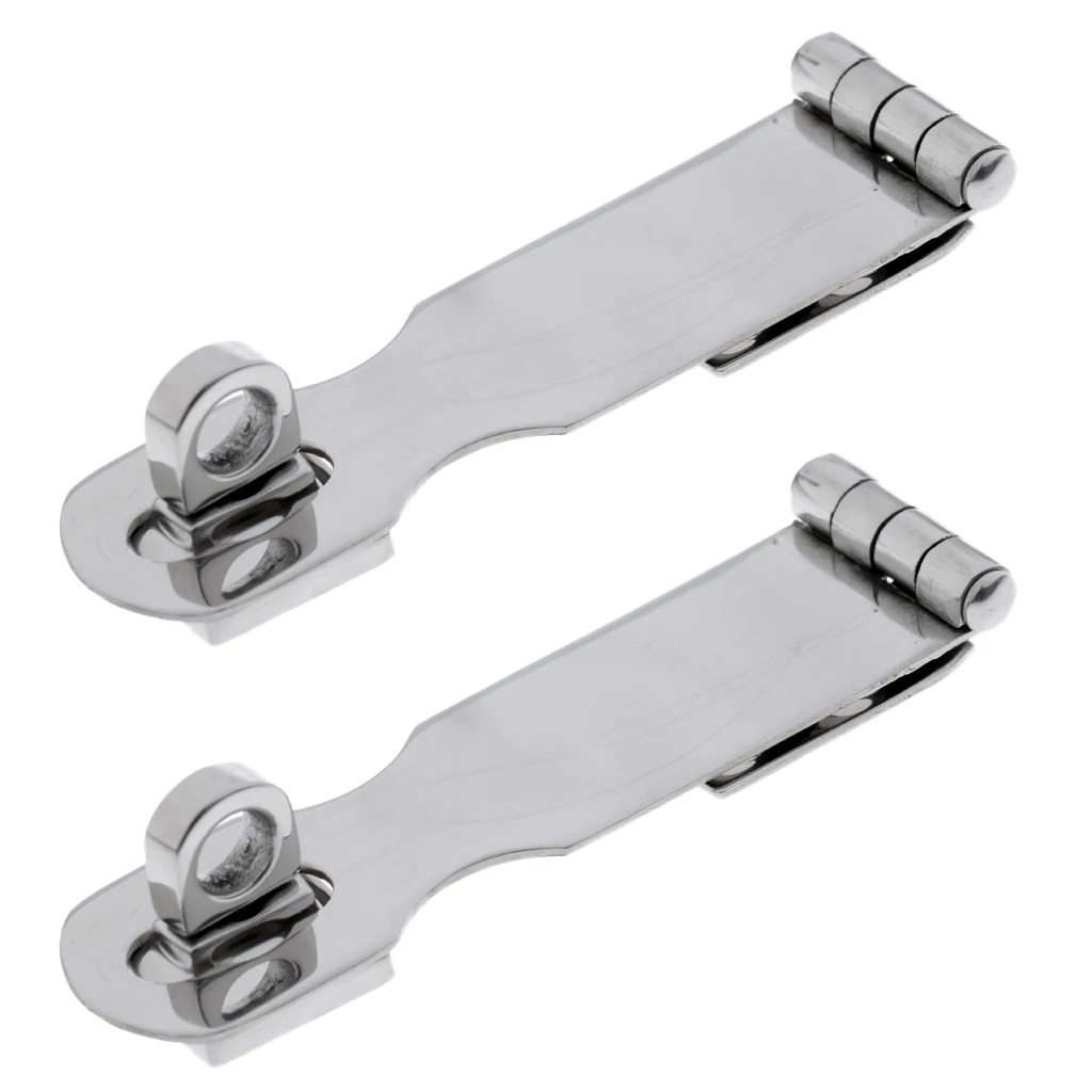 2 Pcs Premium Stainless Steel Latch Hasp Swivel Door Lock Marine Hardware Boat RV Cabin Parts 3.62 *0.94 Inch
2 Pcs Premium Stainless Steel Latch Hasp Swivel Door Lock Marine Hardware Boat RV Cabin Parts 3.62 *0.94 Inch
