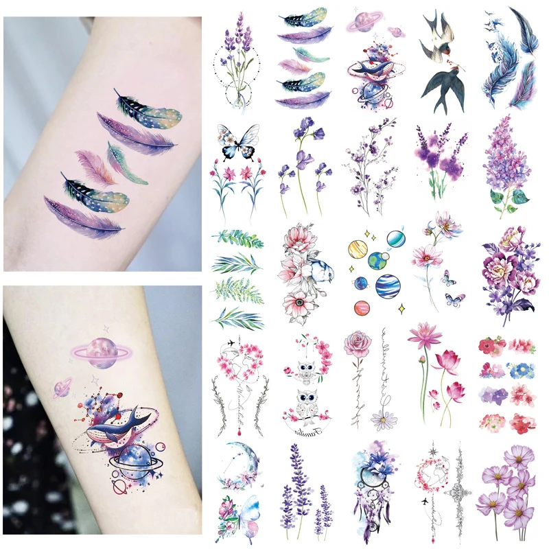 2021 New 1PC Cheap Lavender Flash Fake Waterproof Tattoos Temporary Arm Chest Tattoo Stickers DIY Body Arts Decoration Supplies
2021 New 1PC Cheap Lavender Flash Fake Waterproof Tattoos Temporary Arm Chest Tattoo Stickers DIY Body Arts Decoration Supplies
