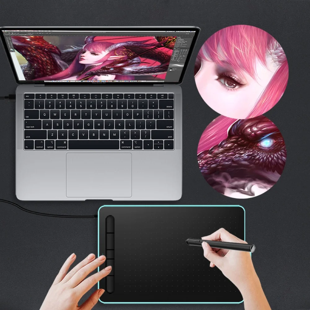 Digital Graphic Tablet Writing Drawing Painting Pad for Android Phone Laptop for Drawing & Game OSU
Digital Graphic Tablet Writing Drawing Painting Pad for Android Phone Laptop for Drawing & Game OSU