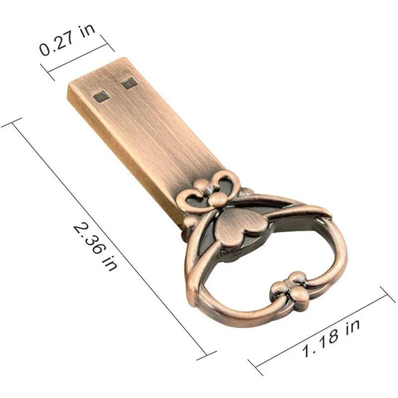 Novelty Cool Metal Love Knot Key Shape 64GB USB 2.0 Flash Drive Cute Pen Drive Memory Stick Thumb Drive
Novelty Cool Metal Love Knot Key Shape 64GB USB 2.0 Flash Drive Cute Pen Drive Memory Stick Thumb Drive