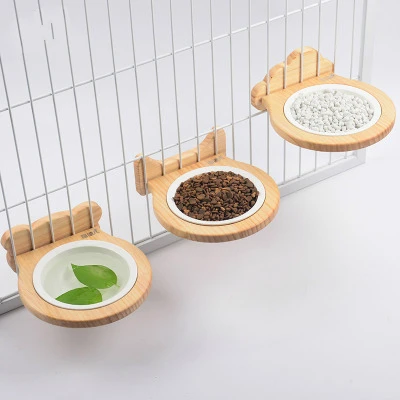 Pet Hanging Cage Bowl, Pine Wall Hanging Bowl, Cat Bowl, Dog Bowl, Freely Adjustable Solid Wood Frame, Ceramic Bowl
Pet Hanging Cage Bowl, Pine Wall Hanging Bowl, Cat Bowl, Dog Bowl, Freely Adjustable Solid Wood Frame, Ceramic Bowl