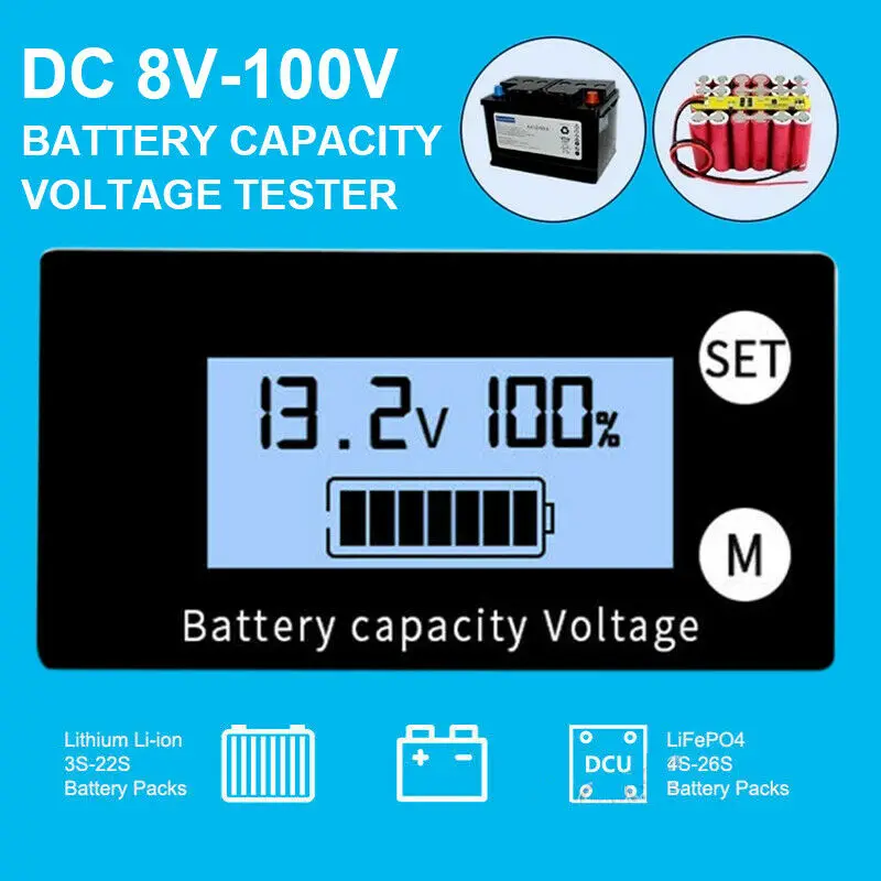 1pc Voltage Display DC Meter Digital Mini Voltmeter LCD 8-100V Panel Tester New Plastic Battery Capacity Voltmeter High Quality
1pc Voltage Display DC Meter Digital Mini Voltmeter LCD 8-100V Panel Tester New Plastic Battery Capacity Voltmeter High Quality