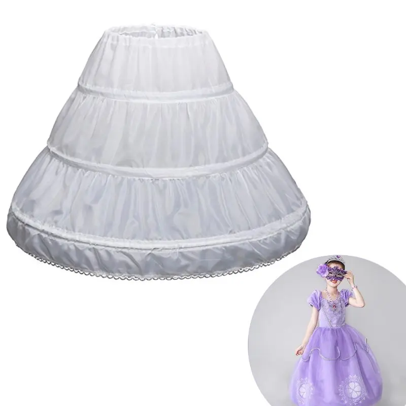 White Children Petticoat A-Line 3 Hoops One Layer Kids Crinoline Lace Trim Flower Girl Dress Underskirt Elastic Waist Drawstring
White Children Petticoat A-Line 3 Hoops One Layer Kids Crinoline Lace Trim Flower Girl Dress Underskirt Elastic Waist Drawstring