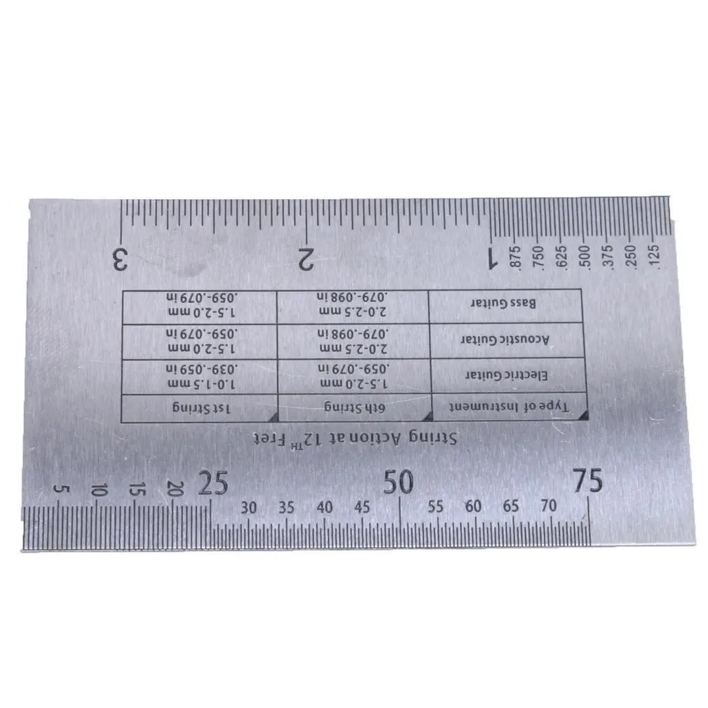 Durable Acoustic Electric Guitar String Action Ruler Gauge Tool For Guitar Bass Mandolin Banjo Measuring Tools
Durable Acoustic Electric Guitar String Action Ruler Gauge Tool For Guitar Bass Mandolin Banjo Measuring Tools