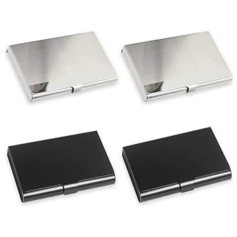 Stainless Steel Business Card Holder, Mirror, Business Card Case Wallet Credit Card ID Case Name Card Holder (4 Pack)
Stainless Steel Business Card Holder, Mirror, Business Card Case Wallet Credit Card ID Case Name Card Holder (4 Pack)