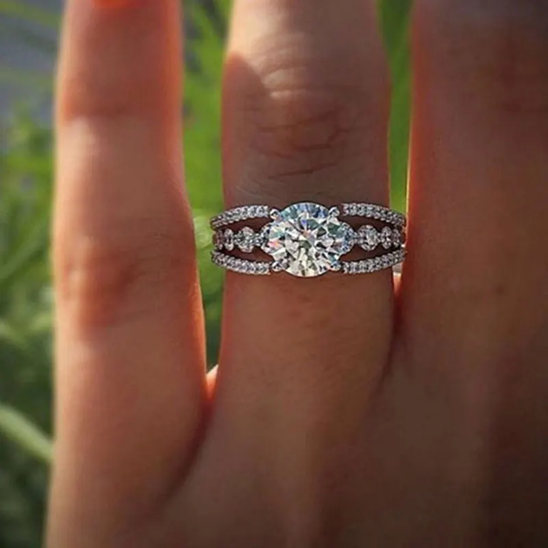 Vintage Jewelry Rings For Women Cubic Zirconia Round Stone Engagement Ring Bridal Wedding Anel Drop Shipping
Vintage Jewelry Rings For Women Cubic Zirconia Round Stone Engagement Ring Bridal Wedding Anel Drop Shipping