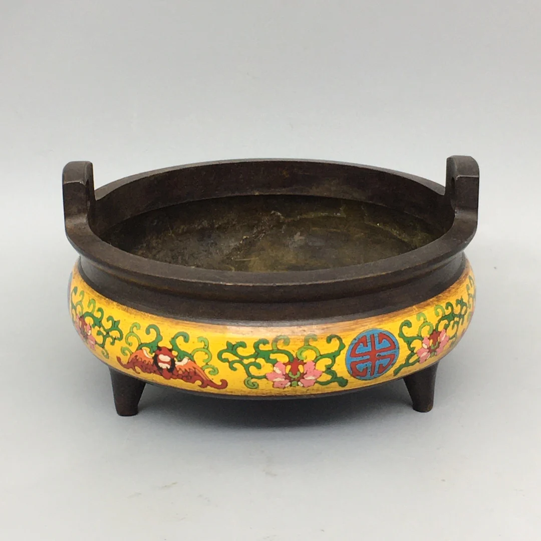 Home Decorations Gifts,Antique Collection Old Chinese Bronze Cloisonne Censer/Metal Incense Burner
Home Decorations Gifts,Antique Collection Old Chinese Bronze Cloisonne Censer/Metal Incense Burner