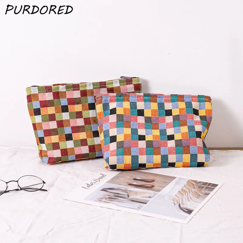 PURDORED 1 Pc Women Color Mosaic Cosmetic Bag Large Travel Zipper Female Cosmetic Bag Makeup Organizers Beauty Case Washing Bag
PURDORED 1 Pc Women Color Mosaic Cosmetic Bag Large Travel Zipper Female Cosmetic Bag Makeup Organizers Beauty Case Washing Bag
