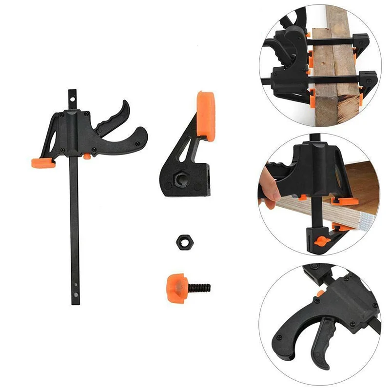 1/2Pcs Spreader Work Bar Clamp F Clamp Gadget Tool DIY Hand Speed Squeeze Quick Ratchet Release Clip Kit 4 Inch Wood Working New
1/2Pcs Spreader Work Bar Clamp F Clamp Gadget Tool DIY Hand Speed Squeeze Quick Ratchet Release Clip Kit 4 Inch Wood Working New