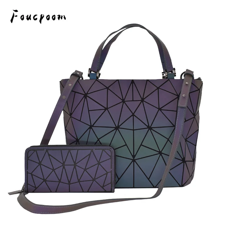 Новые женские сумки набор роскошная сумка на плечо складные Геометрическая