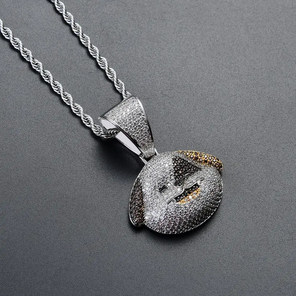 FREEWEAR Vintage Iced Out Pet Dog Pendant Necklace With Gold Chain AAA Zircon Fashion Mens Necklace Hip Hop Jewelry
FREEWEAR Vintage Iced Out Pet Dog Pendant Necklace With Gold Chain AAA Zircon Fashion Mens Necklace Hip Hop Jewelry