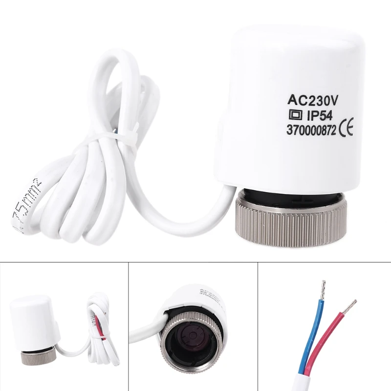 Electric Thermal Actuator AC 230V Normally Closed NC M30*1.5mm for TRV Thermostatic Radiator -Valve Underfloor Heating
Electric Thermal Actuator AC 230V Normally Closed NC M30*1.5mm for TRV Thermostatic Radiator -Valve Underfloor Heating