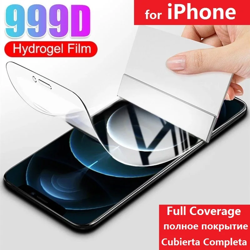 Hydrogel Film for iPhone 12 Pro Max 12 Mini 11 Pro XS Max XR X 8 7 6 Plus SE 2020 Screen Protector Protection Foil (Not Glass)
Hydrogel Film for iPhone 12 Pro Max 12 Mini 11 Pro XS Max XR X 8 7 6 Plus SE 2020 Screen Protector Protection Foil (Not Glass)