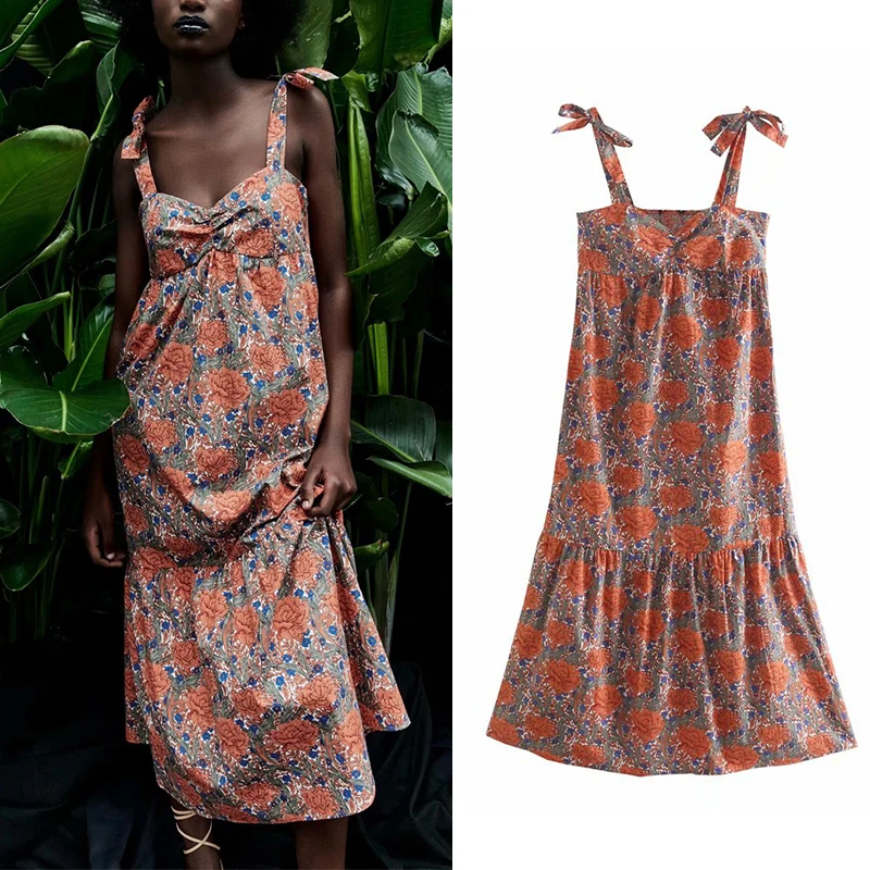 ZOGAA Summer Women Camisole Dress Bow Loose Dress Lady Beach Style Floral Printed Dress Elegant Girls Backless Causal Outfits
ZOGAA Summer Women Camisole Dress Bow Loose Dress Lady Beach Style Floral Printed Dress Elegant Girls Backless Causal Outfits