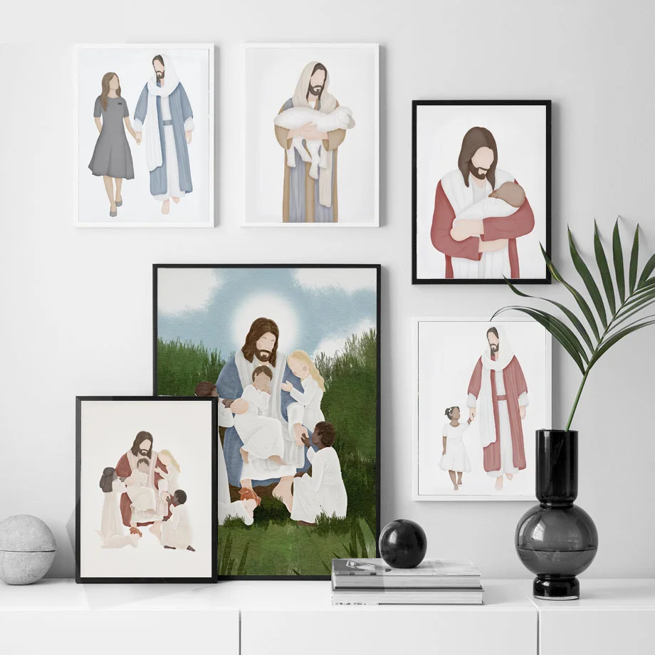 Wall Art Canvas Painting Holy Father Jesus Love Family Kids Nordic Posters and Prints Wall Pictures for Living Room Home Decor
Wall Art Canvas Painting Holy Father Jesus Love Family Kids Nordic Posters and Prints Wall Pictures for Living Room Home Decor