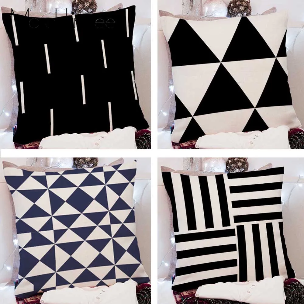 Geometric Wave Pattern Cushion Cover Black White Abstract Art Soft Throw Pillow Cover Decorative Plum Flower Sofa Pillow Case
Geometric Wave Pattern Cushion Cover Black White Abstract Art Soft Throw Pillow Cover Decorative Plum Flower Sofa Pillow Case