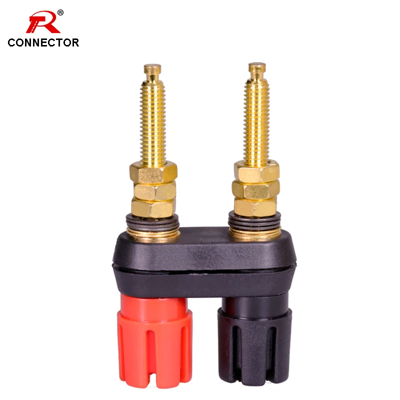 8PCS Lotus Binding Post HIFI Cable Terminals,Dual Head Binding Post Couplers Connector, Brass with Gold Plated, red & black 
8PCS Lotus Binding Post HIFI Cable Terminals,Dual Head Binding Post Couplers Connector, Brass with Gold Plated, red & black