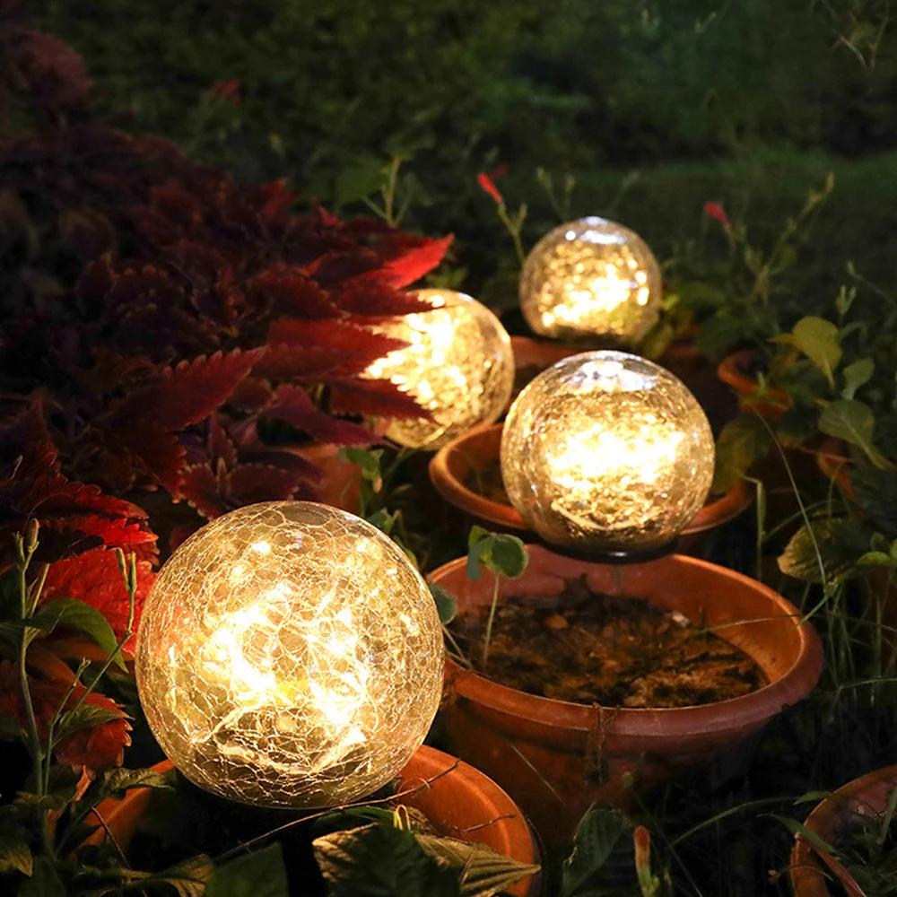 Led Solar Power Lamps Lights For Garden Cracked Glass Ball LED Solar Light Outdoor Waterproof Ground Street Decorative Lights
Led Solar Power Lamps Lights For Garden Cracked Glass Ball LED Solar Light Outdoor Waterproof Ground Street Decorative Lights