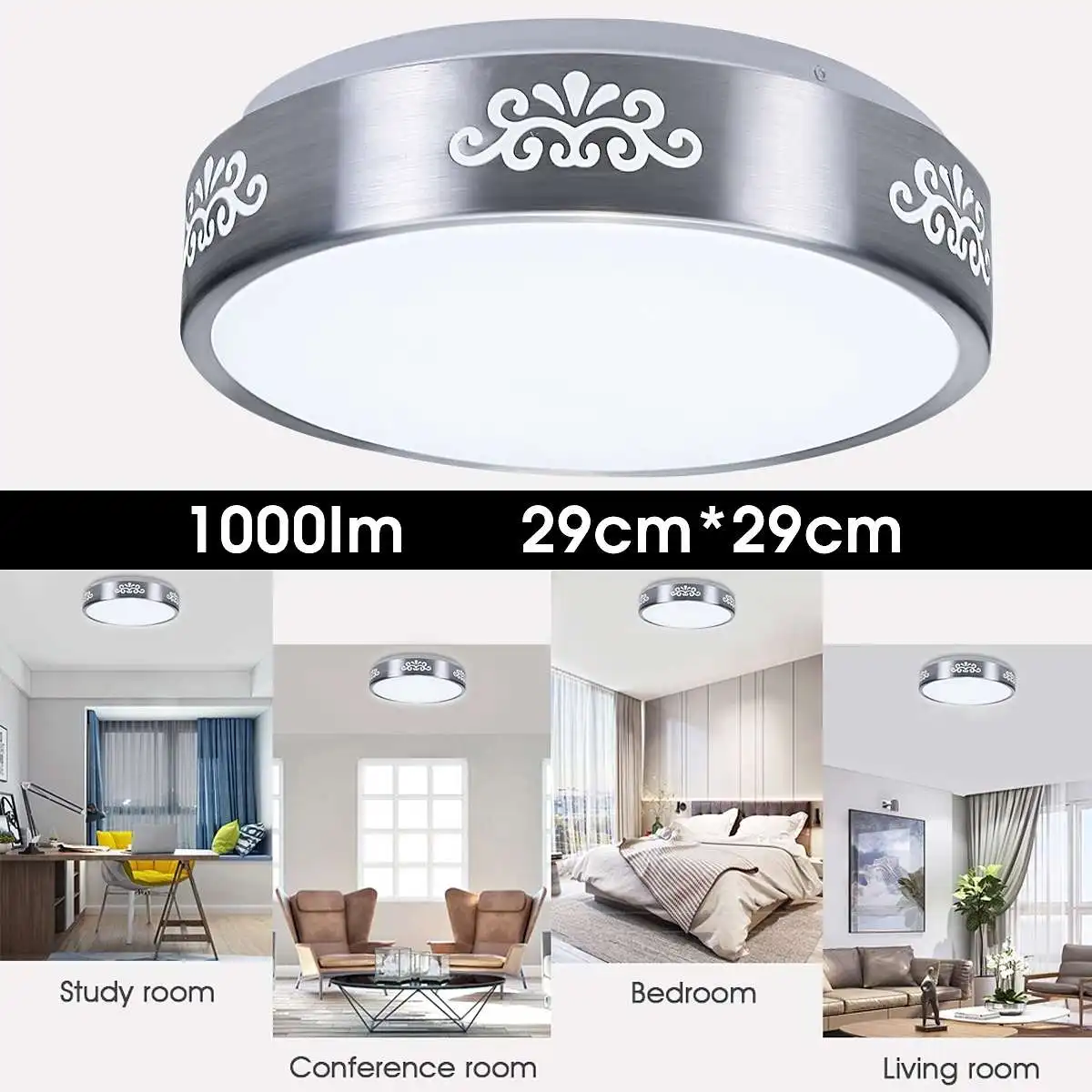 Modern LED Ceiling Light 48W Dimmable Ceiling Lamp Living Room Bedroom Lights Recessed Ceiling Light
Modern LED Ceiling Light 48W Dimmable Ceiling Lamp Living Room Bedroom Lights Recessed Ceiling Light