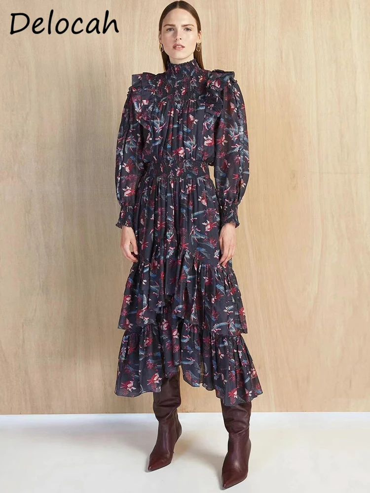 Delocah New 2022 Spring Women Fashion Designer Long Dress Long Sleeve Ruffles Floral Print Elegant Slim Ladies Dresses Vestidos
Delocah New 2022 Spring Women Fashion Designer Long Dress Long Sleeve Ruffles Floral Print Elegant Slim Ladies Dresses Vestidos