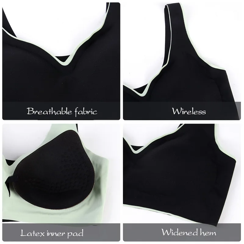 Bras For Women Seamless Latex Underwear Women Bra With Pad Push Up Female Intimate Fashion Very Comfortable Bralette 2021 New
Bras For Women Seamless Latex Underwear Women Bra With Pad Push Up Female Intimate Fashion Very Comfortable Bralette 2021 New