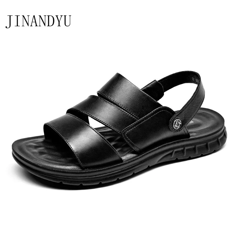 Mens Sandals Genuine Leather Sandals Black Brown Slipper Summer Sandals for Men Outdoor Classic Casual Beach Shoes Men Slippers
Mens Sandals Genuine Leather Sandals Black Brown Slipper Summer Sandals for Men Outdoor Classic Casual Beach Shoes Men Slippers