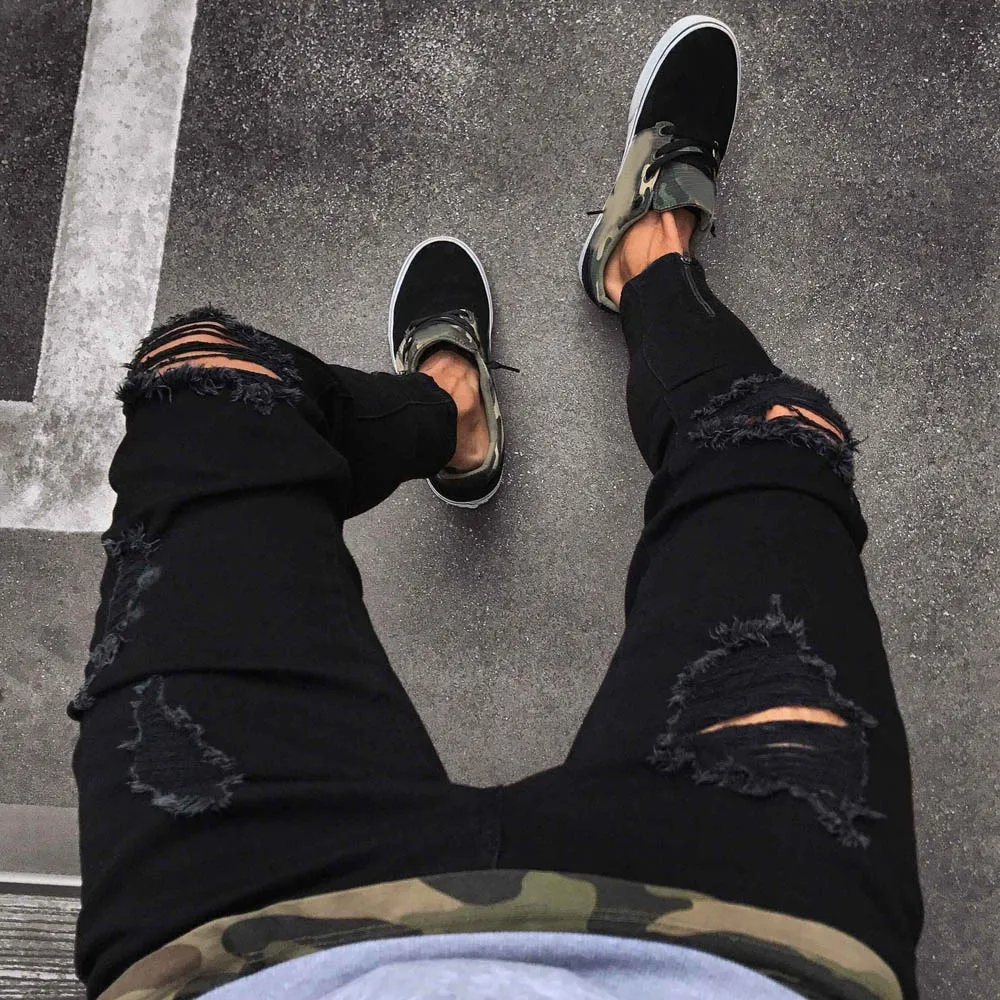 Men Slim Biker Zipper Denim Jeans Skinny Frayed Pants Distressed Rip Trousers sexy Holel Denim Pants LS 1217
Men Slim Biker Zipper Denim Jeans Skinny Frayed Pants Distressed Rip Trousers sexy Holel Denim Pants LS 1217