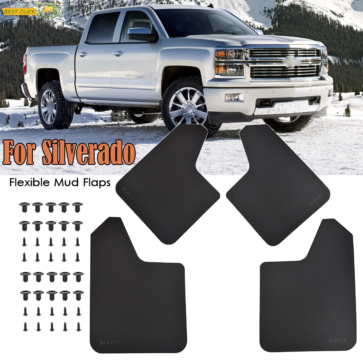 Для Chevrolet Chevy Silverado 1500 1500HD 4500HD 5500HD 6500HD HD SS Брызговики крыло вспышки|Грязезащита| |