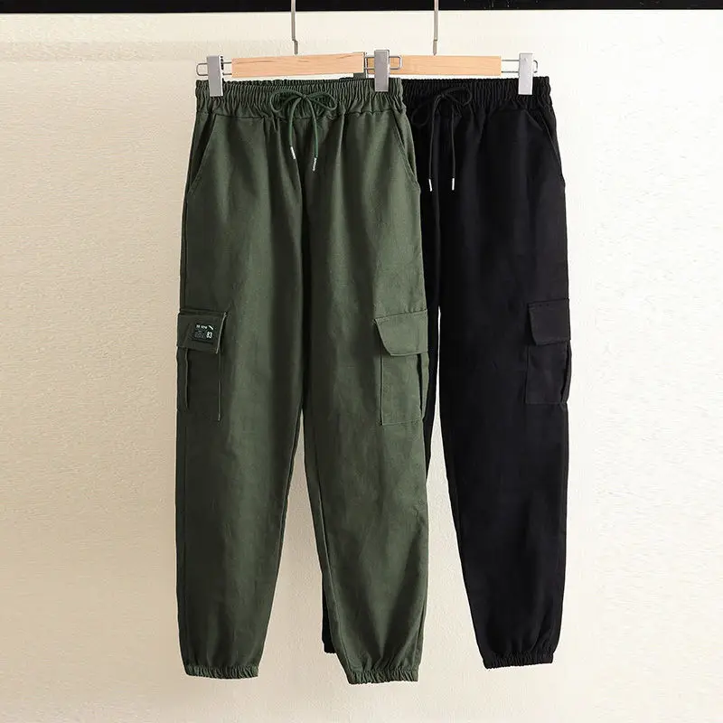 Women Overalls Style Loose Mid-High Waist Straight Slim Female Casual Pants Sports Outdoor Trousers Nine-Point Drawers Ladies595
Women Overalls Style Loose Mid-High Waist Straight Slim Female Casual Pants Sports Outdoor Trousers Nine-Point Drawers Ladies595
