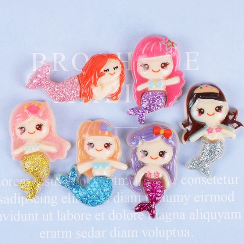 10Pcs /lot Cartoon Resins Flatback Resin Cabochon Kawaii Mermaid Cabochons DIY Scrapbook Hair Bows Center
10Pcs /lot Cartoon Resins Flatback Resin Cabochon Kawaii Mermaid Cabochons DIY Scrapbook Hair Bows Center
