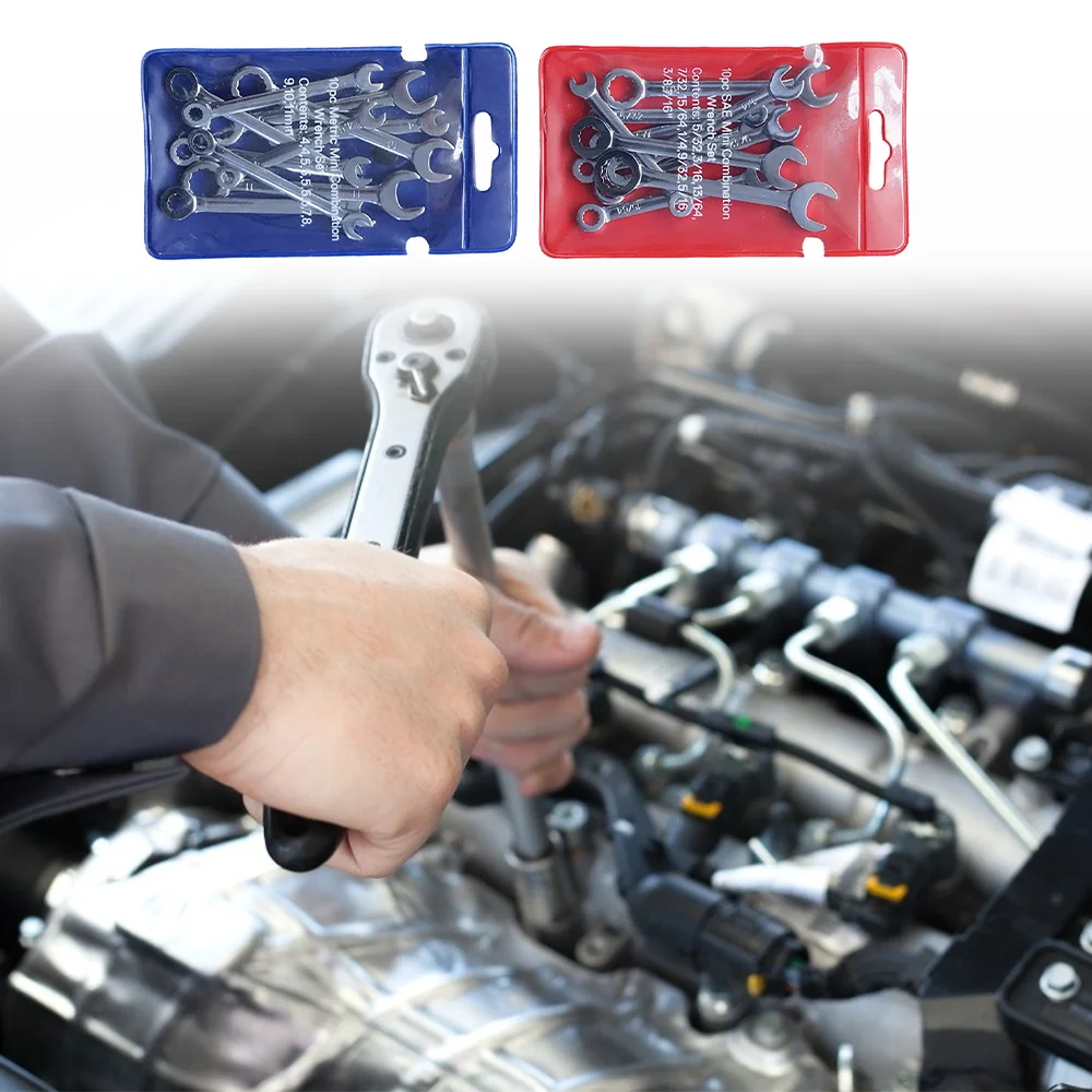 10pcs Mini Spanner Wrench Set Key Ring Spanner Explosion-proof Pocket British/Metric Type Wrenches
10pcs Mini Spanner Wrench Set Key Ring Spanner Explosion-proof Pocket British/Metric Type Wrenches