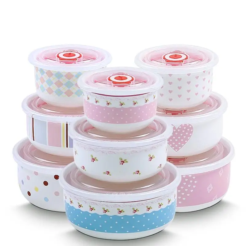 Sealing Bowls Microwave Work sealing cover 3PCS in One Preservation Fresh-keeping Bowls Ceramic
Sealing Bowls Microwave Work sealing cover 3PCS in One Preservation Fresh-keeping Bowls Ceramic