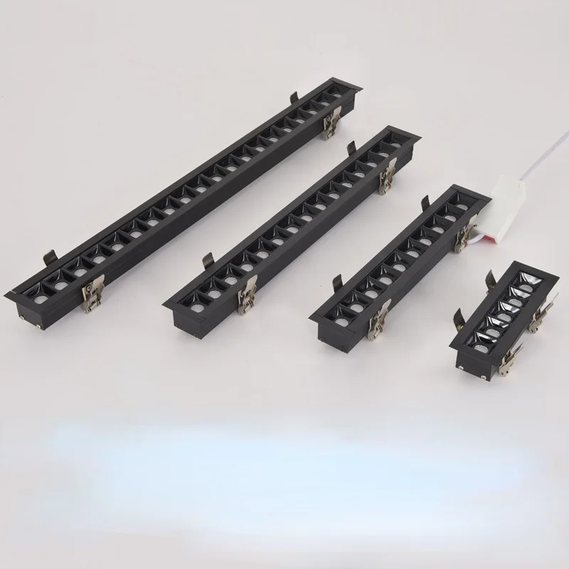 LED line Downlight Recessed Rectangle Grille Ceiling Lamp 5W 10W 15W 20W 25W 30W 35W 40W 45W LED Spot Light For Home Shop Decor 
LED line Downlight Recessed Rectangle Grille Ceiling Lamp 5W 10W 15W 20W 25W 30W 35W 40W 45W LED Spot Light For Home Shop Decor