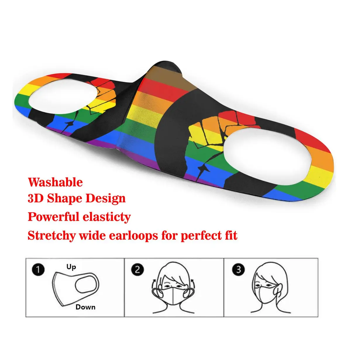Whos Allowed At Pride Queer Flag Washable elastic Earloop Face Breathing Mask Reusable Anti Dust Cotton Mouth For Adults
Whos Allowed At Pride Queer Flag Washable elastic Earloop Face Breathing Mask Reusable Anti Dust Cotton Mouth For Adults