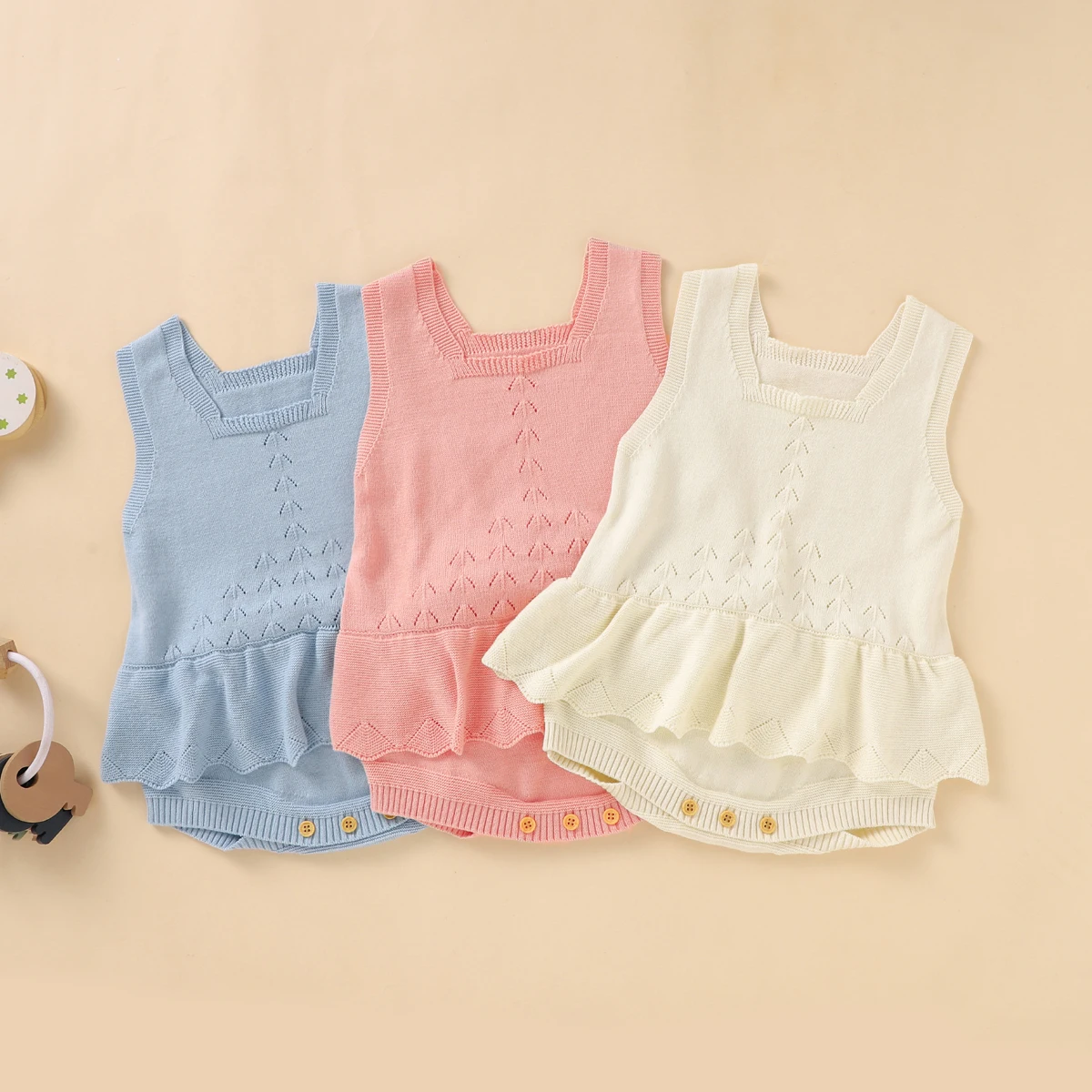 2021-04-20 Lioraitiin 0-18M Infant Baby Girls Spring Winter Bodysuit Solid Color Square Collar Sleeveless Blue/ Pink/ White
2021-04-20 Lioraitiin 0-18M Infant Baby Girls Spring Winter Bodysuit Solid Color Square Collar Sleeveless Blue/ Pink/ White