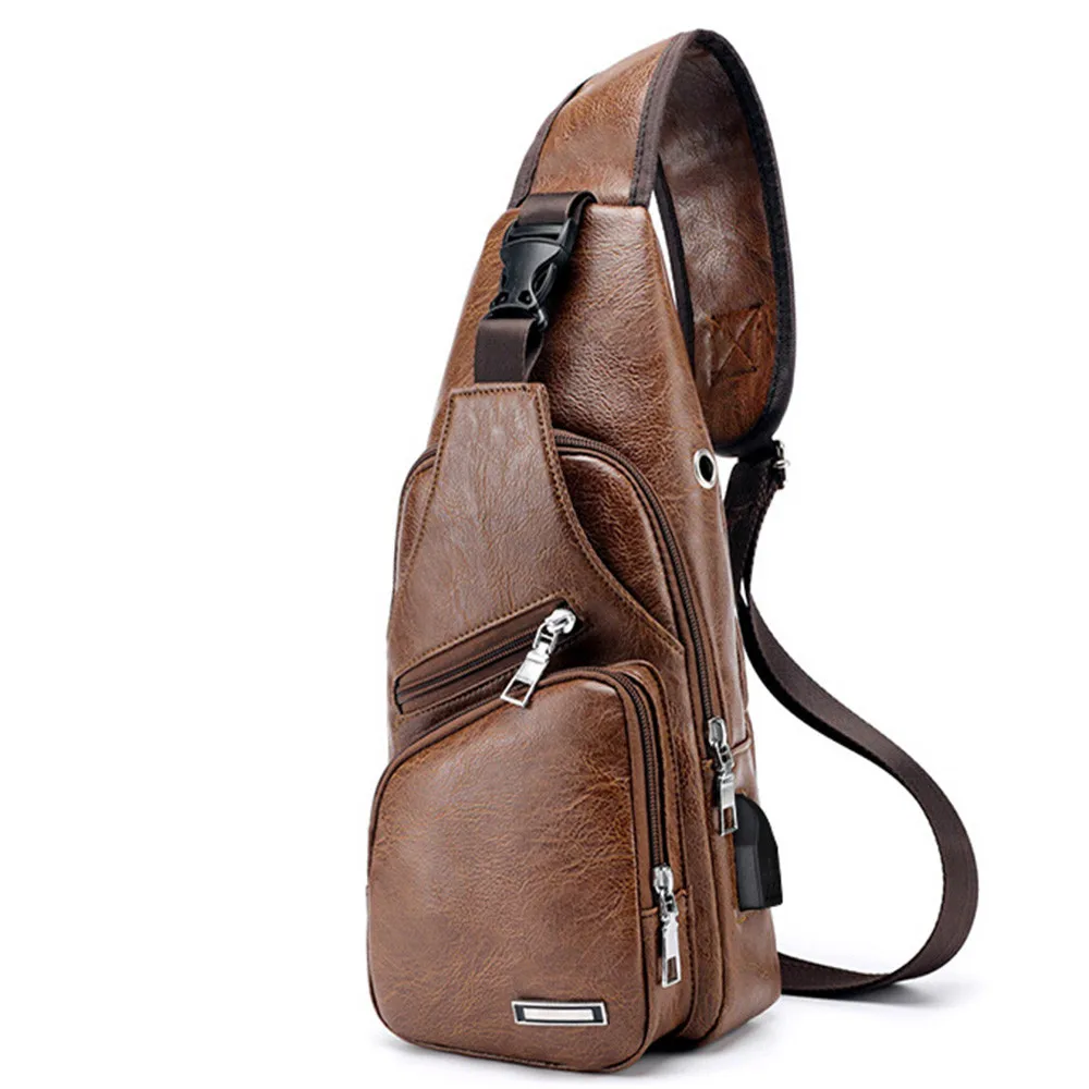 2021 Men's USB Charging Bag Men's Chest Bag For Custom PU PVC Shoulder Bag Diagonal Package Messenger Travel Bag Cross Body Bags
2021 Men's USB Charging Bag Men's Chest Bag For Custom PU PVC Shoulder Bag Diagonal Package Messenger Travel Bag Cross Body Bags