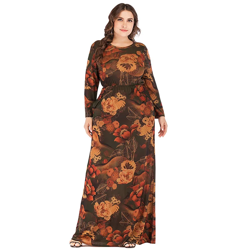 FNOCE Cross-border Foreign Trade Long Skirt New Fashion Casual Plus Size Women's fat MM Long-sleeved Printed Dress
FNOCE Cross-border Foreign Trade Long Skirt New Fashion Casual Plus Size Women's fat MM Long-sleeved Printed Dress
