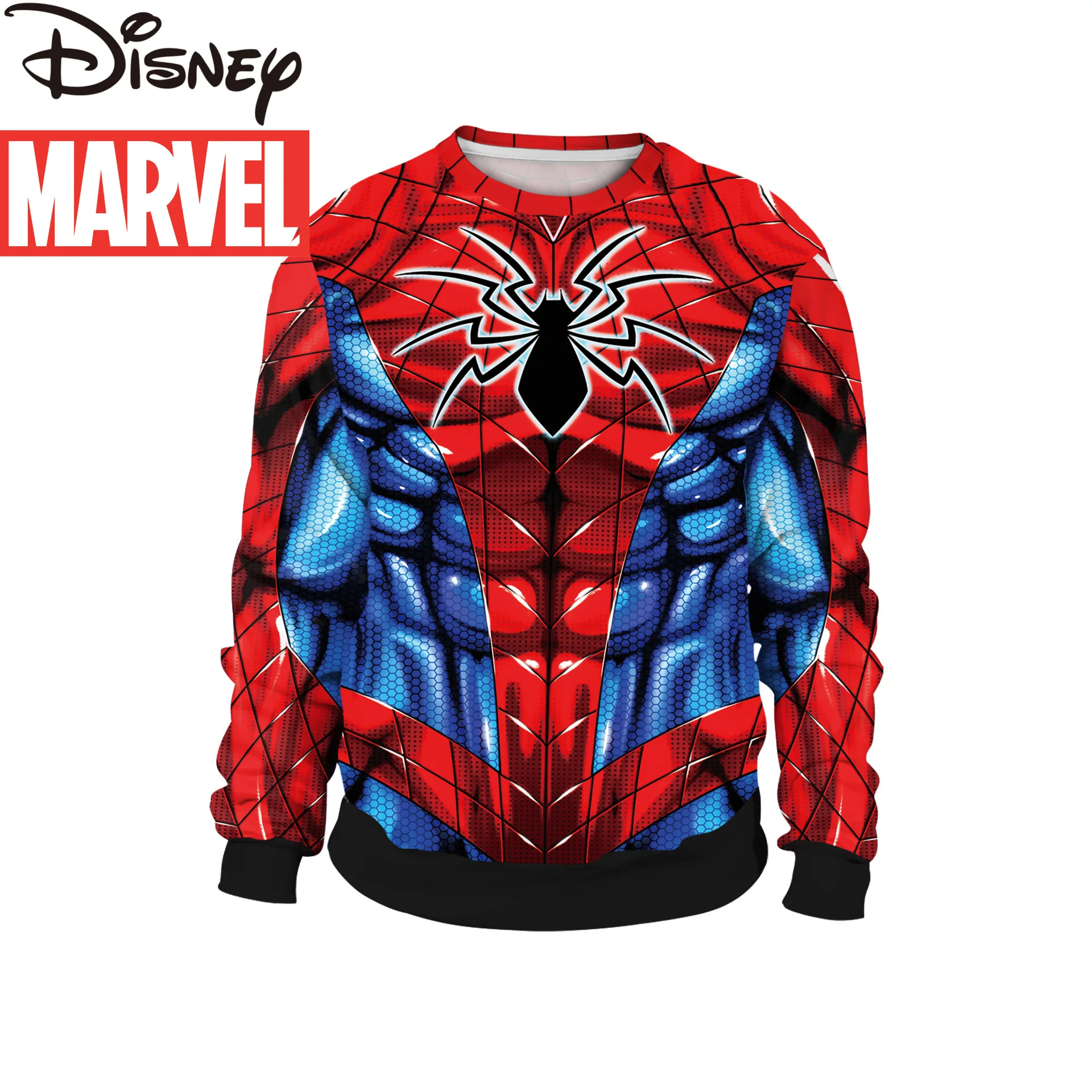 Disney Marvel Spiderman Crew Neck Long Sleeve Sweater for Men and Women Cosplay Costume Digital Printing
Disney Marvel Spiderman Crew Neck Long Sleeve Sweater for Men and Women Cosplay Costume Digital Printing