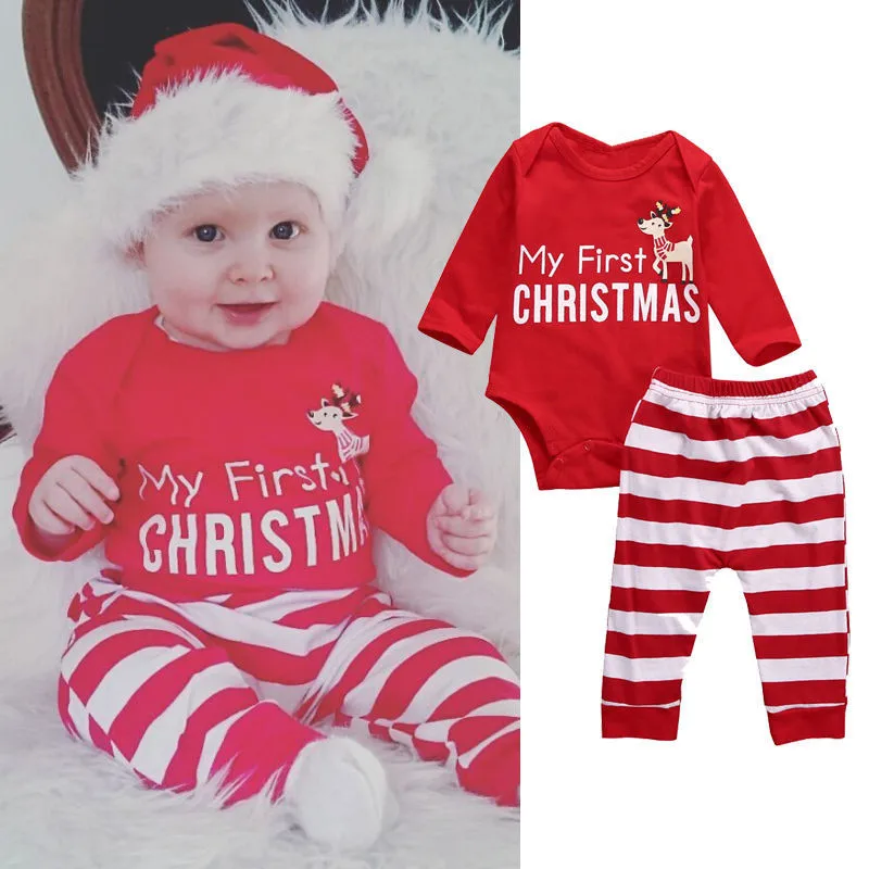 Newborn Baby Girl Clothes Set 2019 Letter My First Christmas Romper+Pants 2PCS Suits Infant Baby Xmas Costume Outfits
Newborn Baby Girl Clothes Set 2019 Letter My First Christmas Romper+Pants 2PCS Suits Infant Baby Xmas Costume Outfits