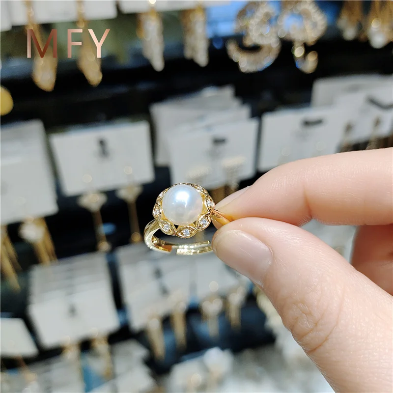 MiFeiYa Elegant White Pearl Crystal Flower Women Ring Jewelry Accessories Luxury Big Korean Floral Zircon Engagement Party
MiFeiYa Elegant White Pearl Crystal Flower Women Ring Jewelry Accessories Luxury Big Korean Floral Zircon Engagement Party