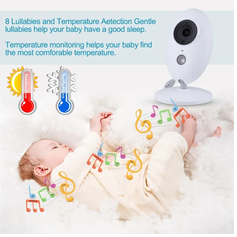 EX808 3.5 inch Baby Monitor Wireless Video Camera Night vision Baby Sleep Nanny Security Temperature LCD Baby remote control
EX808 3.5 inch Baby Monitor Wireless Video Camera Night vision Baby Sleep Nanny Security Temperature LCD Baby remote control