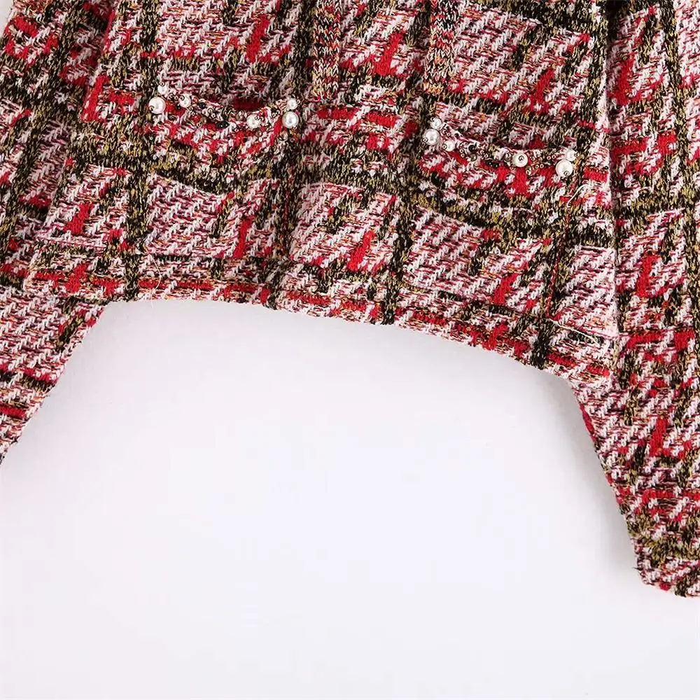 Autumn 2019 new women's Vintage mixed color Plaid small fragrant wool mixed nail beads loose short hooded knitted hooded
Autumn 2019 new women's Vintage mixed color Plaid small fragrant wool mixed nail beads loose short hooded knitted hooded