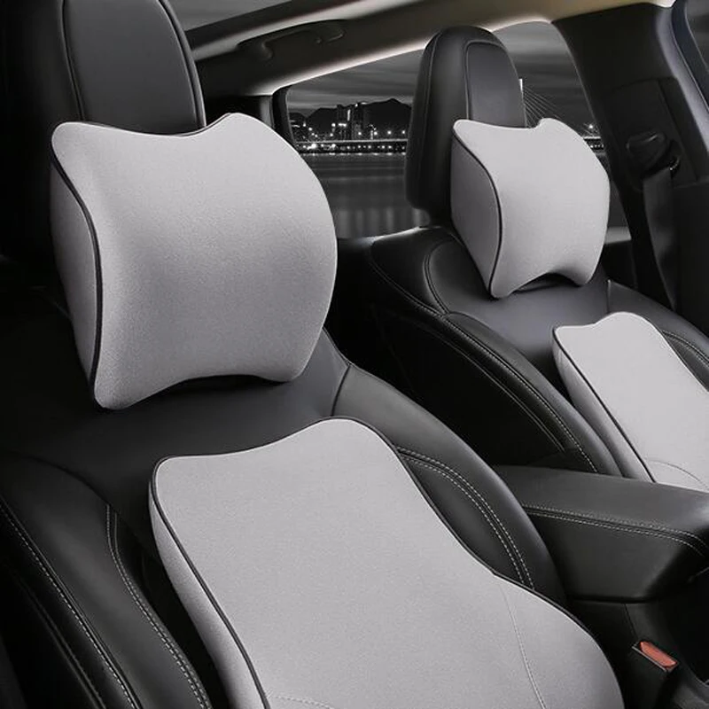 Car Headrest Neck Pillow Car Interior Products Space Memory Neck Headrest Car Cover Vehicular Pillow Seat Headrest Accessories