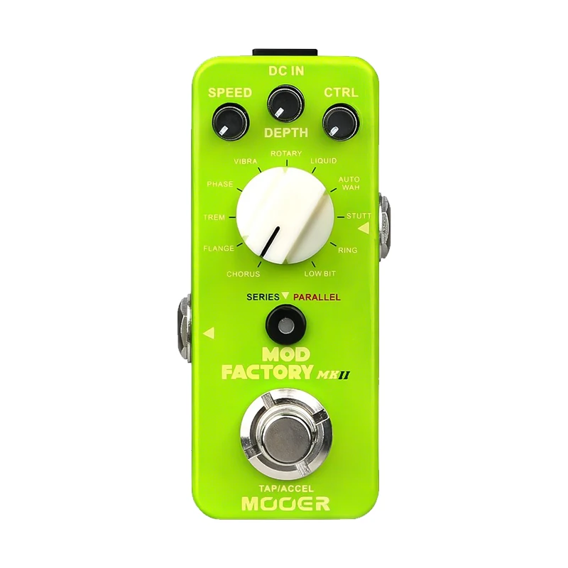 MOOER MOD FACTORY MKII Multi Modulation Guitar Effect Pedal with 11 Modulation Effects Tap Tempo True Bypass Full Metal Shell
MOOER MOD FACTORY MKII Multi Modulation Guitar Effect Pedal with 11 Modulation Effects Tap Tempo True Bypass Full Metal Shell