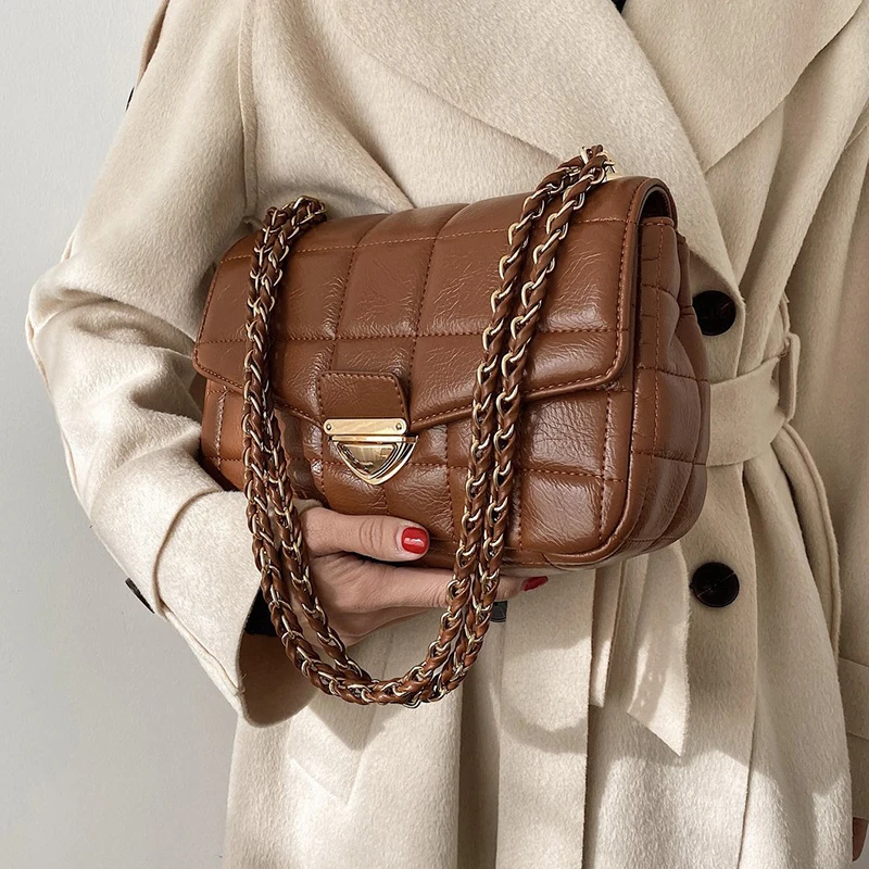 2021 Fashion New Branded Trending PU Leather Women's Designer Handbag and Purses Chain Lattice Square Shoulder Crossbody Bag
2021 Fashion New Branded Trending PU Leather Women's Designer Handbag and Purses Chain Lattice Square Shoulder Crossbody Bag
