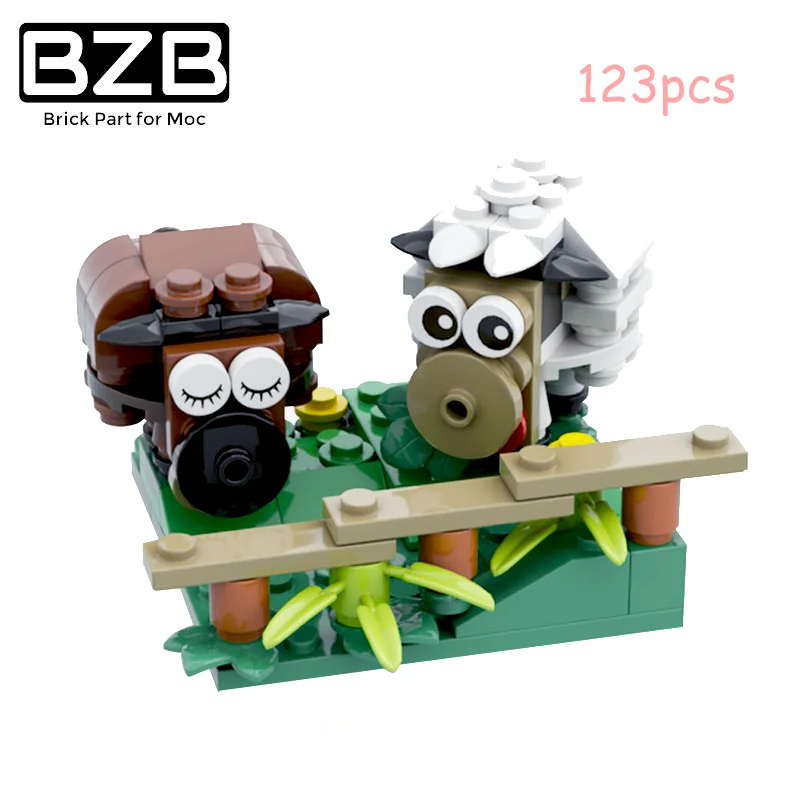 BZB MOC Desktop Ddecoration Sheep Little Black Sheep Cute Mini Creative Animal Building Block Model Kids Toys DIY Best Gifts
BZB MOC Desktop Ddecoration Sheep Little Black Sheep Cute Mini Creative Animal Building Block Model Kids Toys DIY Best Gifts