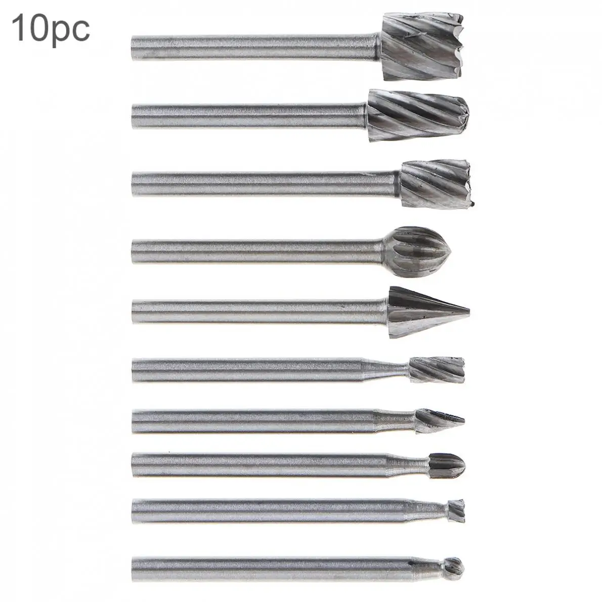 10pcs/lot Tree-root Carving 3mm Carpentry Handmade Electric Grinding Head Engraving Milling Cutter Rotary Burr Bit Set
10pcs/lot Tree-root Carving 3mm Carpentry Handmade Electric Grinding Head Engraving Milling Cutter Rotary Burr Bit Set